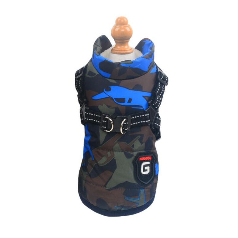Cappottino impermeabile "Fashion Sports" con pettorina integrata per cani - Dog Moda