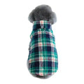 Cappottino in Tessuto Stile Tartan per Cani con Pettorina Integrata e Chiusura a Zip - Dog Moda