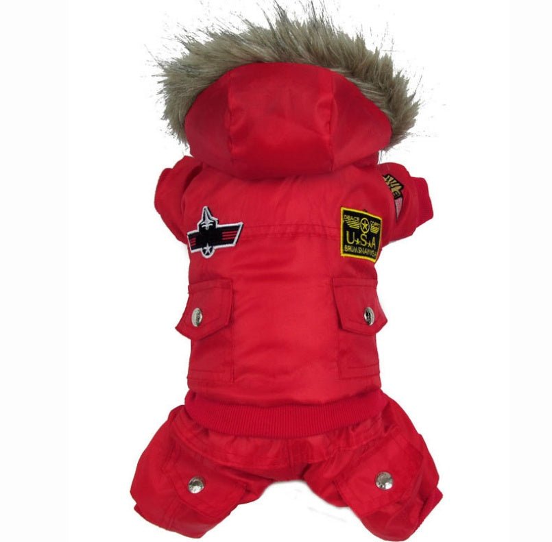 Cappottino per Cani con cappuccio Modello "USA" - Dog Moda