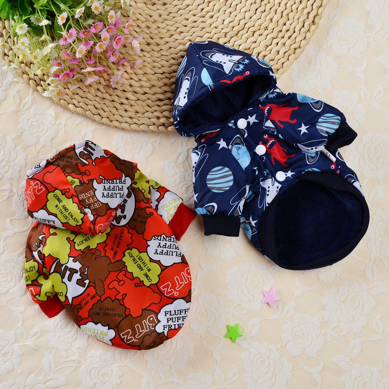Cappottino per cani con imbottitura in pile e cappuccio "Trend" - Dog Moda