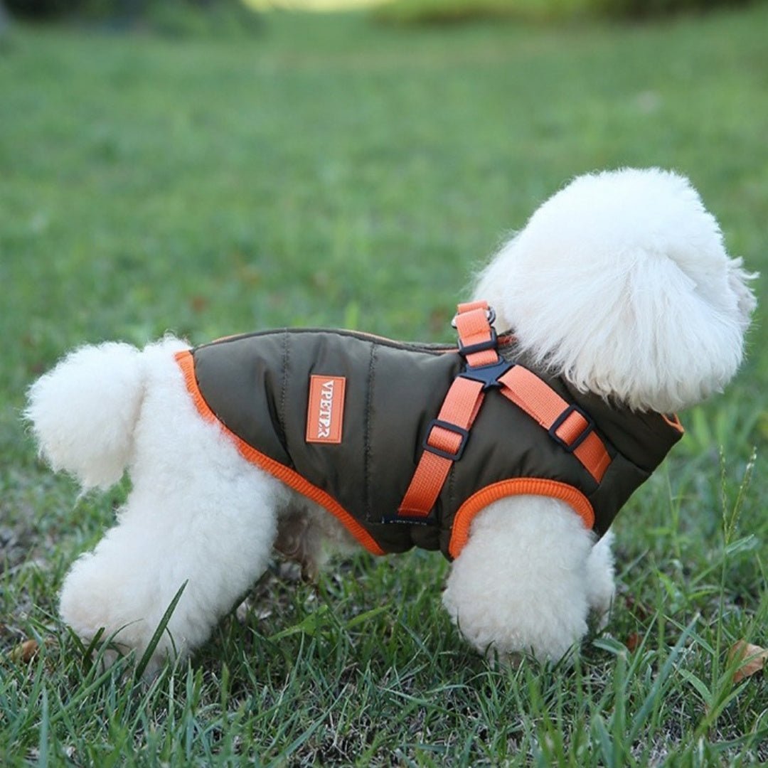 Cappottino per cani in pile con pettorina VPET - Dog Moda