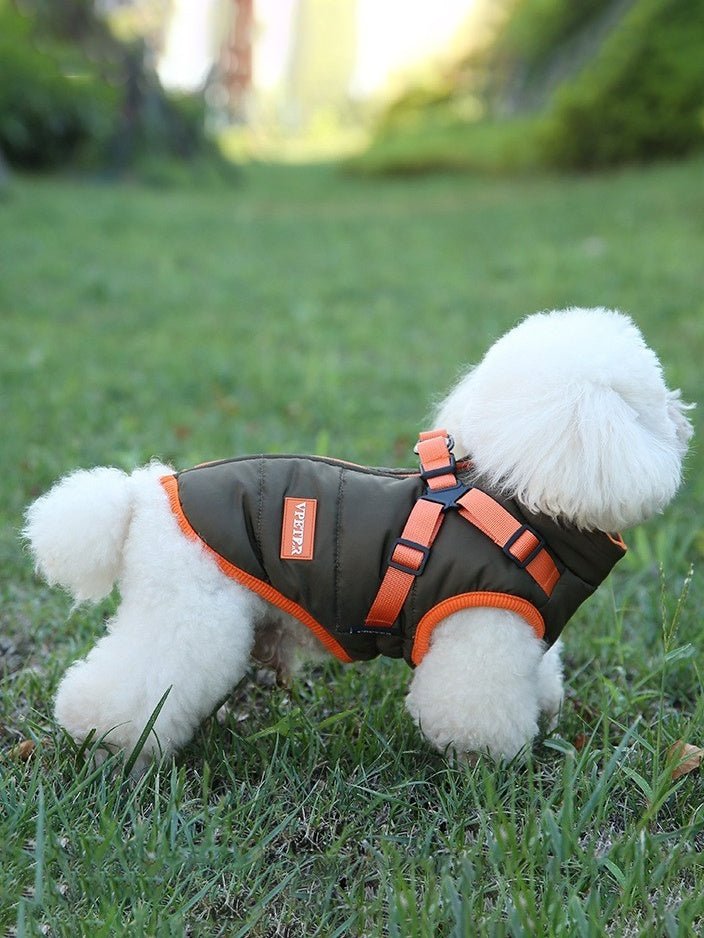 Cappottino per cani in pile con pettorina VPET - Dog Moda