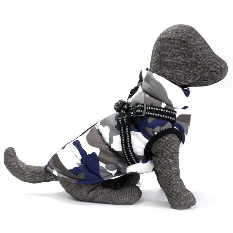 Cappottino per Cani Modello Urban con Pettorina Integrata - Impermeabile e Resistente - Dog Moda