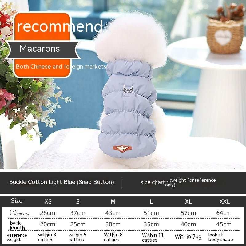 Cappottino per cani piccola taglia smanicato "Macarons" - Dog Moda