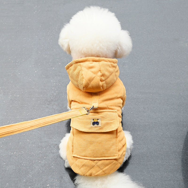 Cappottino per Cani velluto a coste Modello "Little Bear" - Dog Moda