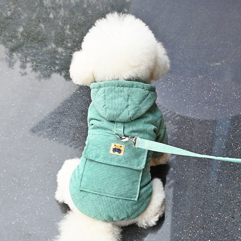 Cappottino per Cani velluto a coste Modello "Little Bear" - Dog Moda