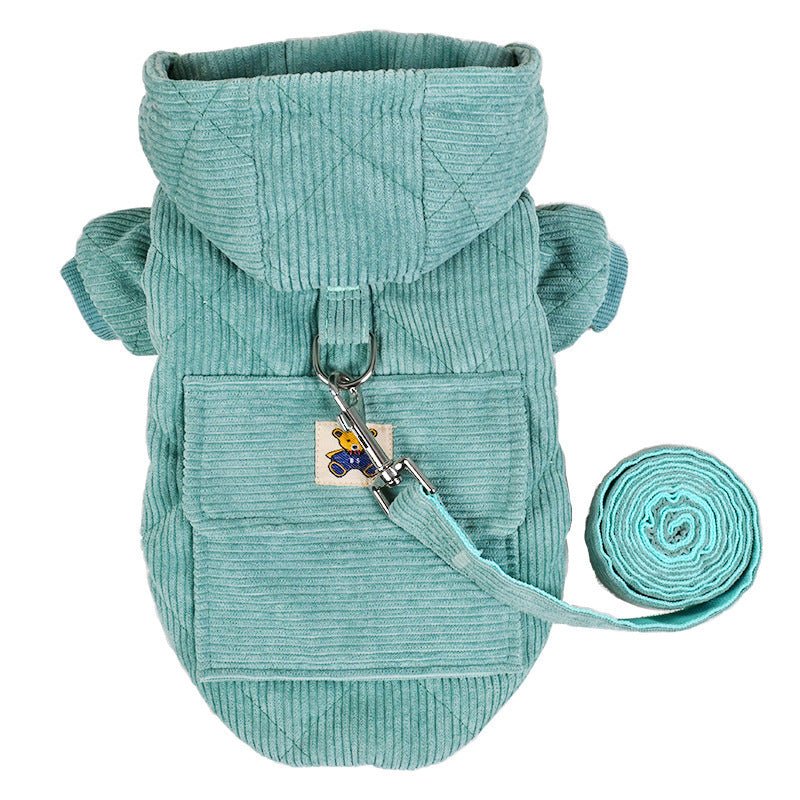 Cappottino per Cani velluto a coste Modello "Little Bear" - Dog Moda