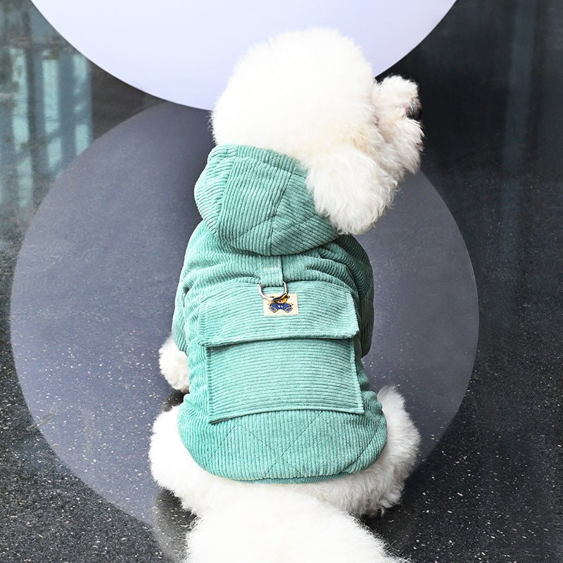 Cappottino per Cani velluto a coste Modello "Little Bear" - Dog Moda