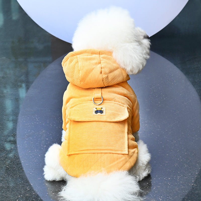Cappottino per Cani velluto a coste Modello "Little Bear" - Dog Moda