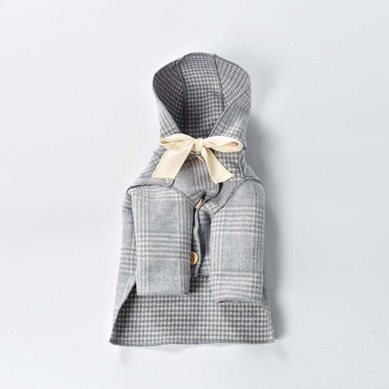 Cappottino Simil Cashmere per Cani con Cappuccio e Fiocchetto – Eleganza Invernale - Dog Moda