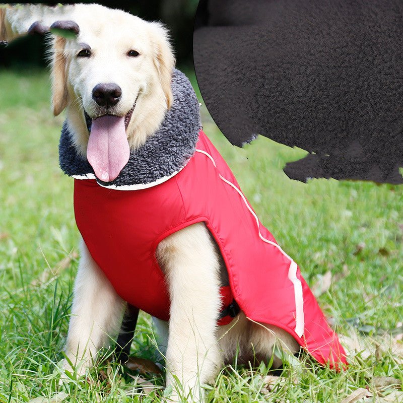 Cappotto Impermeabile per Cani Taglia Grande Modello "Tucson" – Comfort, Protezione e Visibilità Notturna - Dog Moda
