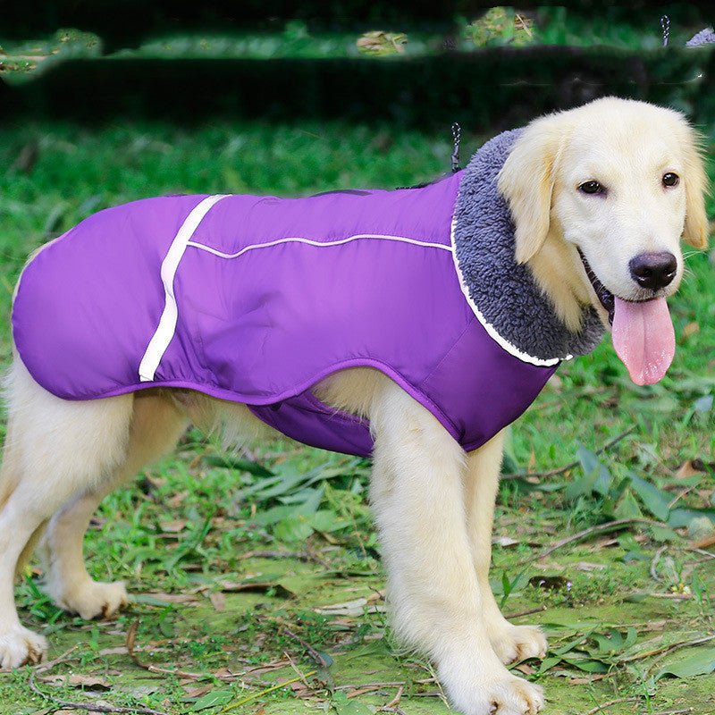 Cappotto Impermeabile per Cani Taglia Grande Modello "Tucson" – Comfort, Protezione e Visibilità Notturna - Dog Moda