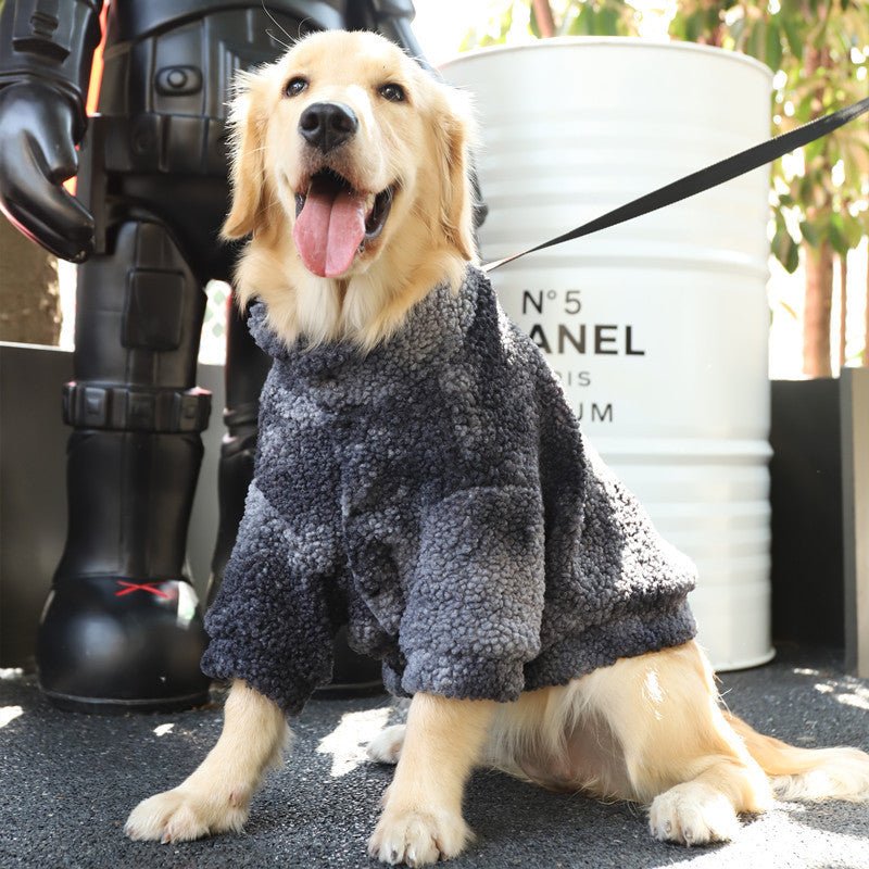 Cappotto in Pile per Cani di Taglia Grande – Comfort e Calore per le Passeggiate Autunnali - Dog Moda