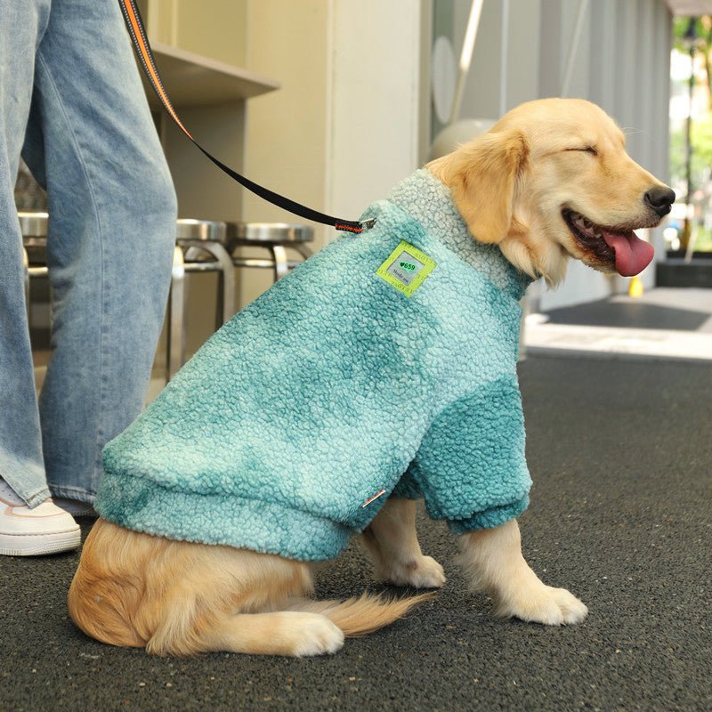 Cappotto in Pile per Cani di Taglia Grande – Comfort e Calore per le Passeggiate Autunnali - Dog Moda