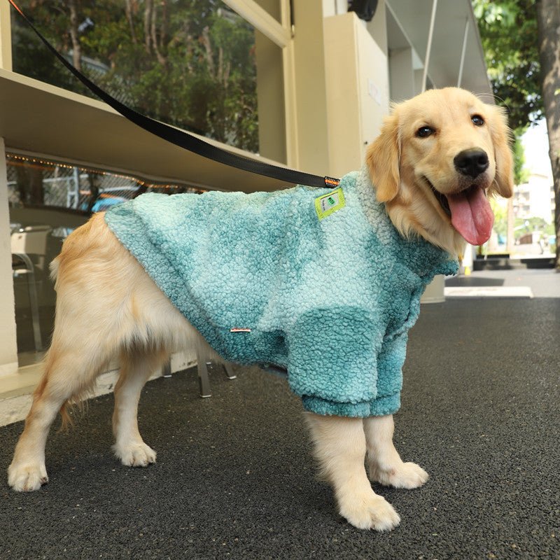 Cappotto in Pile per Cani di Taglia Grande – Comfort e Calore per le Passeggiate Autunnali - Dog Moda