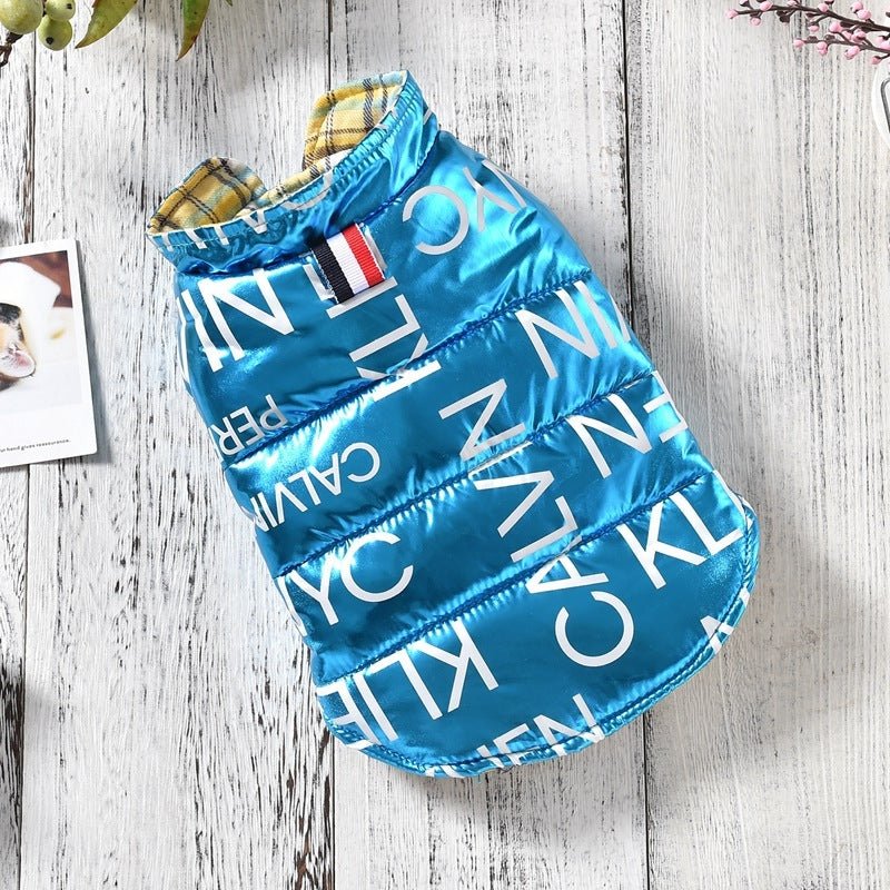 Cappotto per cani smanicato stile "Calvin Klein" - Dog Moda