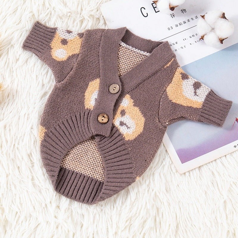 Cardigan Adorabile per Cani - Fantasia Orsetto - Dog Moda