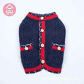 Cardigan Elegante per Cani con Taschine e Mezza Manica - Modello "Flute" - Dog Moda