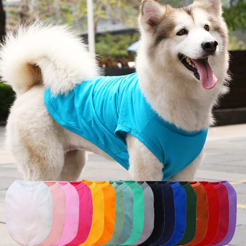 Sleeveless dog shirt also for large dogs "Basic"