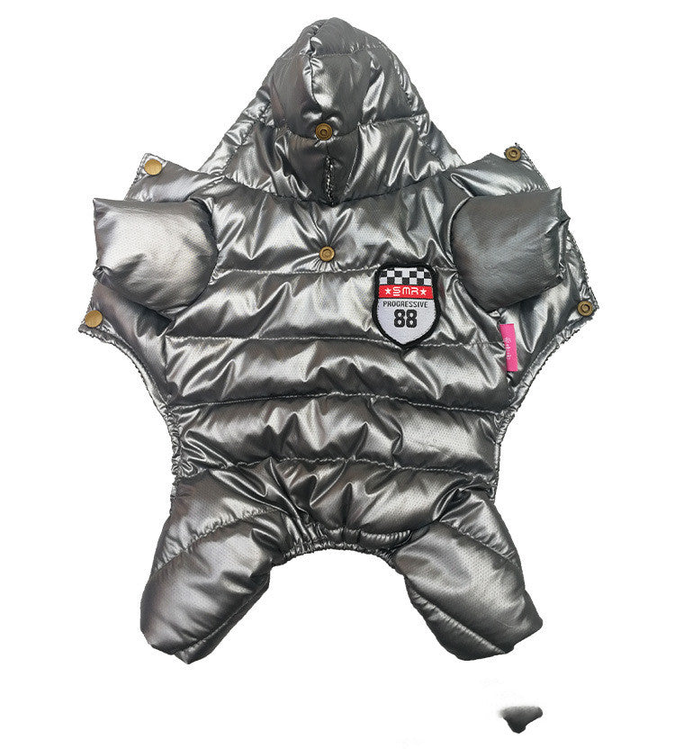 Abrigo Impermeable para Perros 4 Patas Graffiti con Capucha