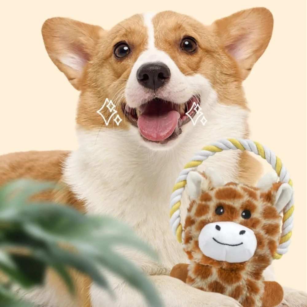 Giocattolo Interattivo per Cani a Forma di Animale con Squeaker – Divertimento Sicuro e Resistente