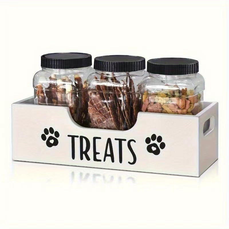 Porte Snack pour Chiens Treats - Conteneur avec 3 Bocaux
