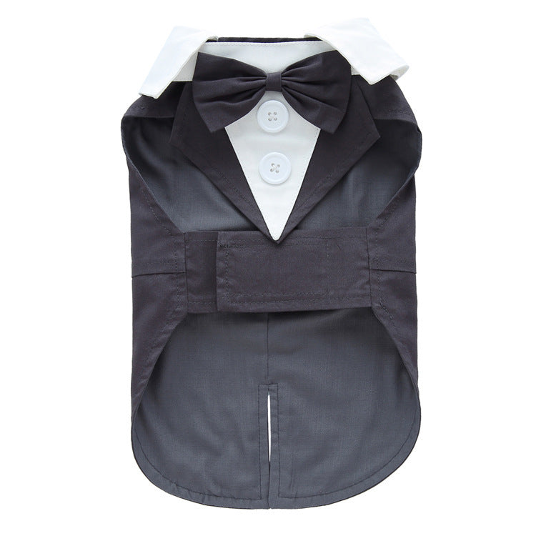 Corduroy or Solid Color Dog Tuxedos – Elegance for Weddings and Special Events