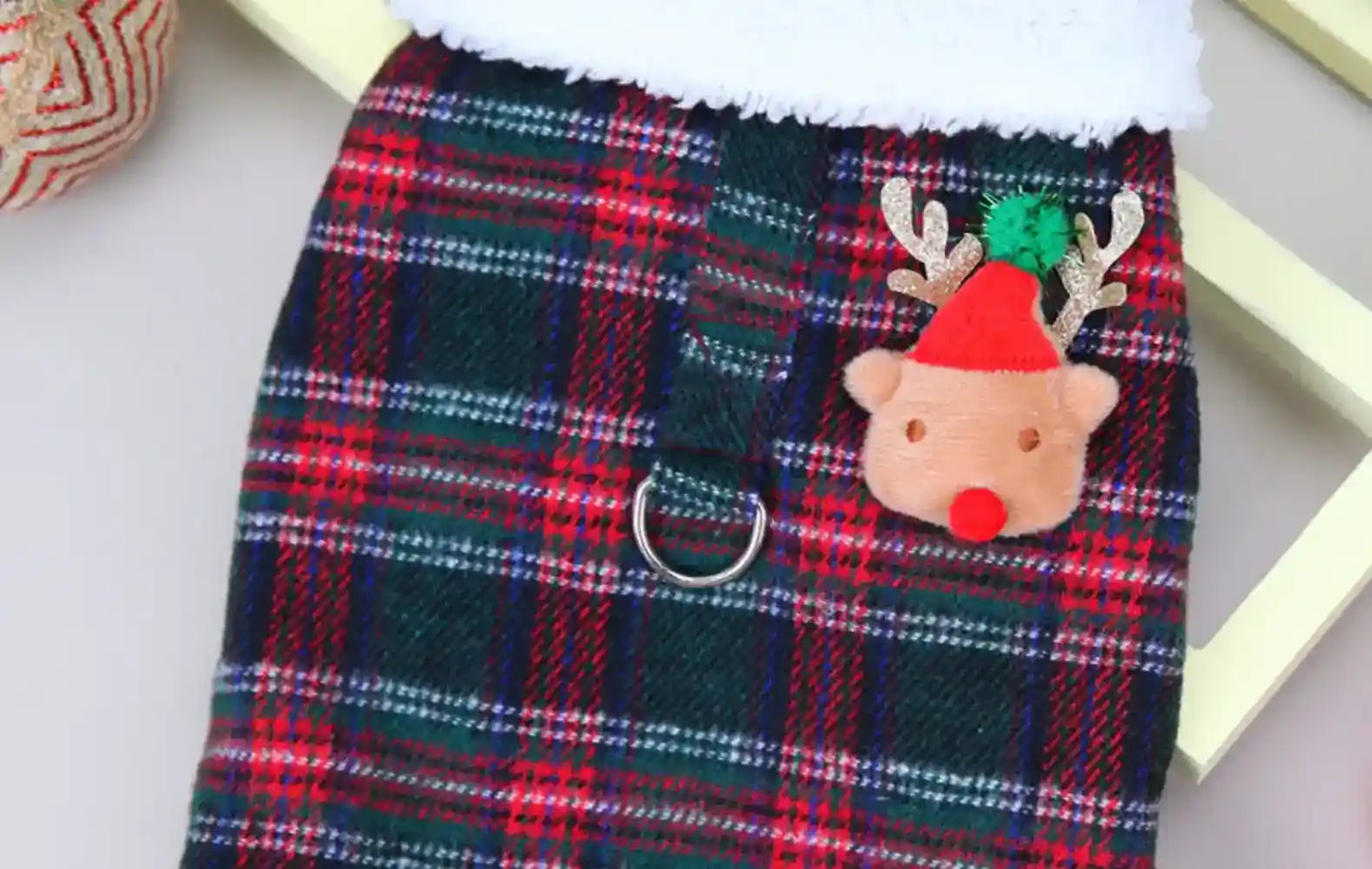 Cappotto Scottish per Cani - Smanicato con Orsetto Natalizio by Dog Moda