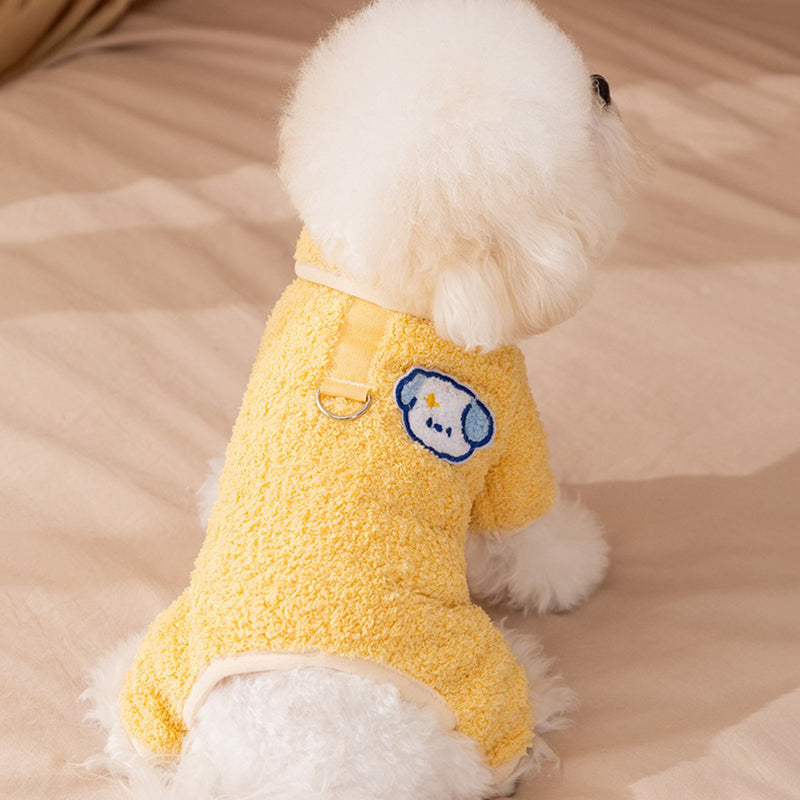 Pigiamino Cane Lemon 4 Zampe - Tutina Ricamo Maltese