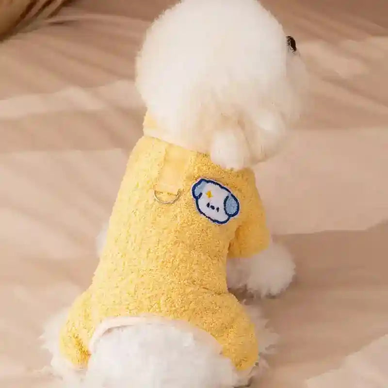 Pigiamino Cane Lemon 4 Zampe - Tutina Ricamo Maltese by Dog Moda