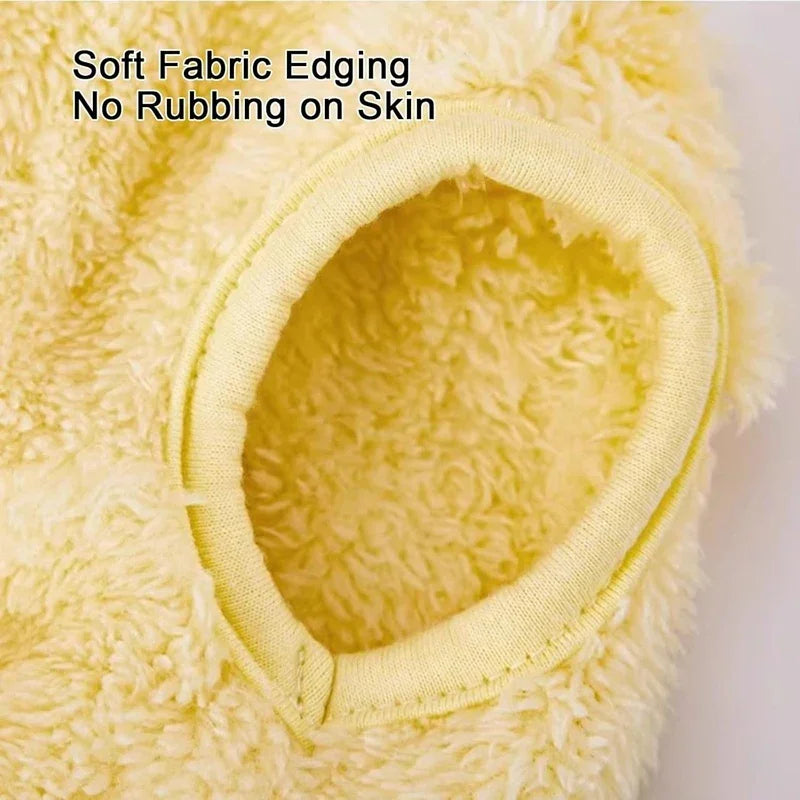 Exquisite Sleeveless Dog Sweater - Warm Fleece Ring Harness