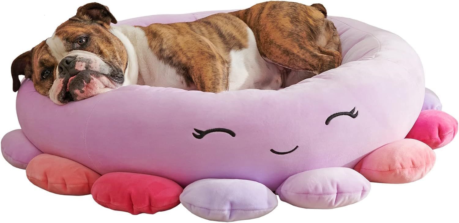 Camita para Perros Squishmallows | Cama Suave Tiburón y Piña