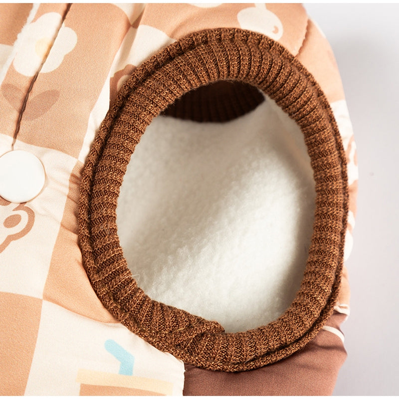 Cappotto Life Cani Smanicato Pile con Orsetto HIPIPET