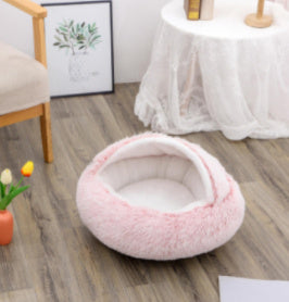 Cuccia Avvolgente "Comfort Ciambella" in Pile con Copertina - Dog Moda