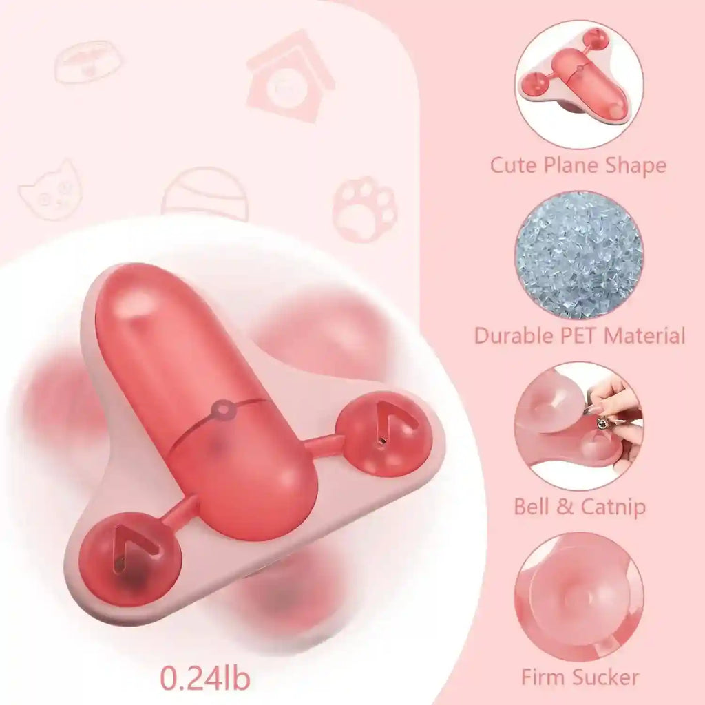 Juego Interactivo para Gatos y Perros - Dispensador de Snacks con Ventosa