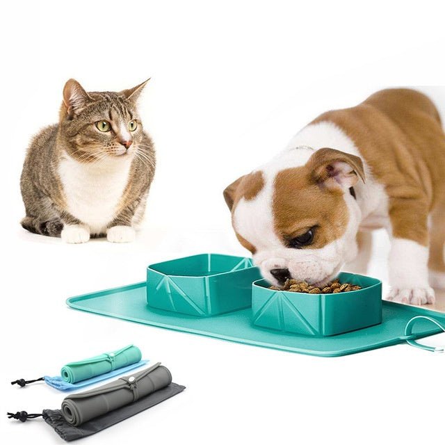 Ciotola in silicone per cane e gatto pieghevole - Dog Moda