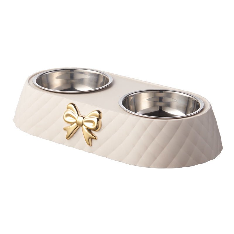 Ciotola per cani e gatti in acciaio "Chanel" - Dog Moda