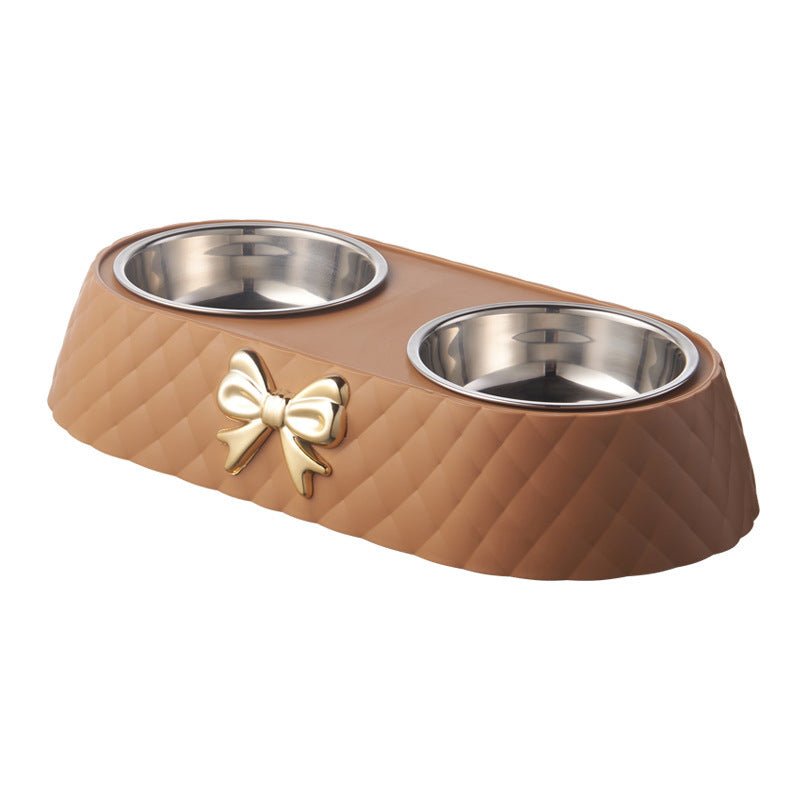 Ciotola per cani e gatti in acciaio "Chanel" - Dog Moda