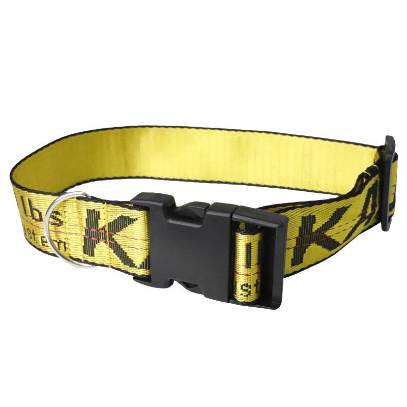 Collare e Guinzaglio per Cani in Nylon Resistente - Modello "Kaji Pet" - Dog Moda
