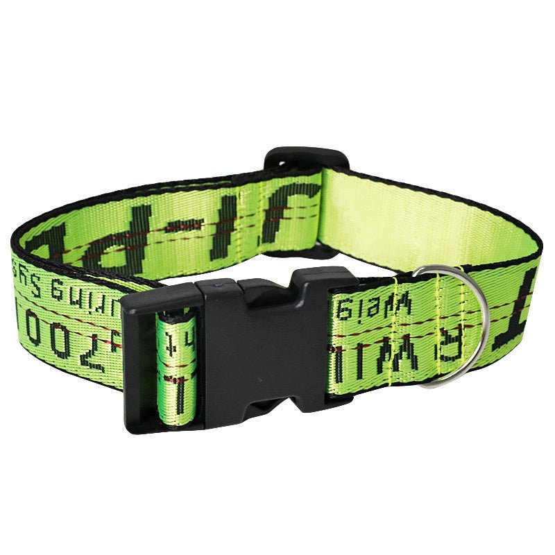 Collare e Guinzaglio per Cani in Nylon Resistente - Modello "Kaji Pet" - Dog Moda