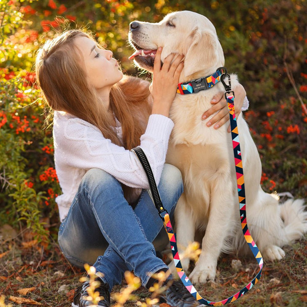 Collare Personalizzabile "BrightID" per Cani - Incisione Nome e Numero di Telefono - Dog Moda