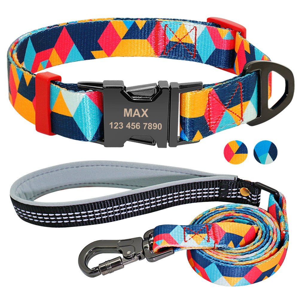 Collare Personalizzabile "BrightID" per Cani - Incisione Nome e Numero di Telefono - Dog Moda