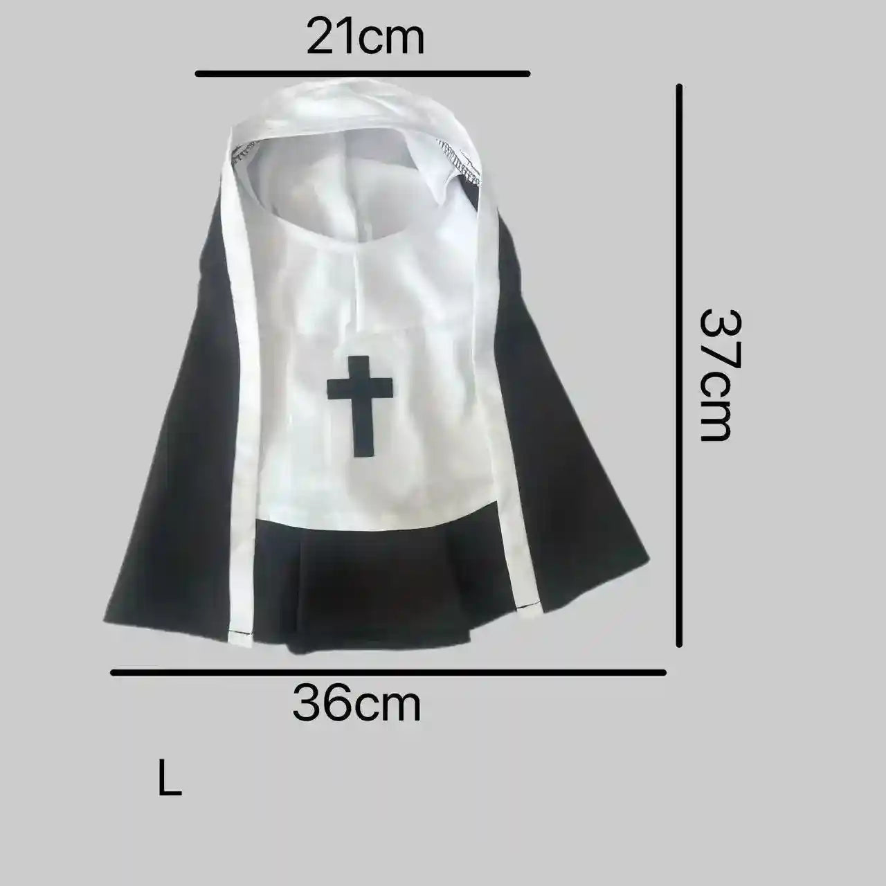 Costume Da Suora Per Cani JpGdn, Taglie S/M/L, Bianco E Nero, Per Halloween E Feste Cosplay