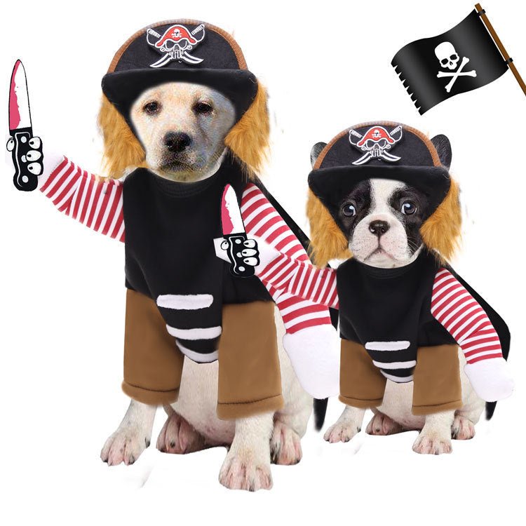 Costume per cani e gatti da pirata Halloween e feste - Dog Moda