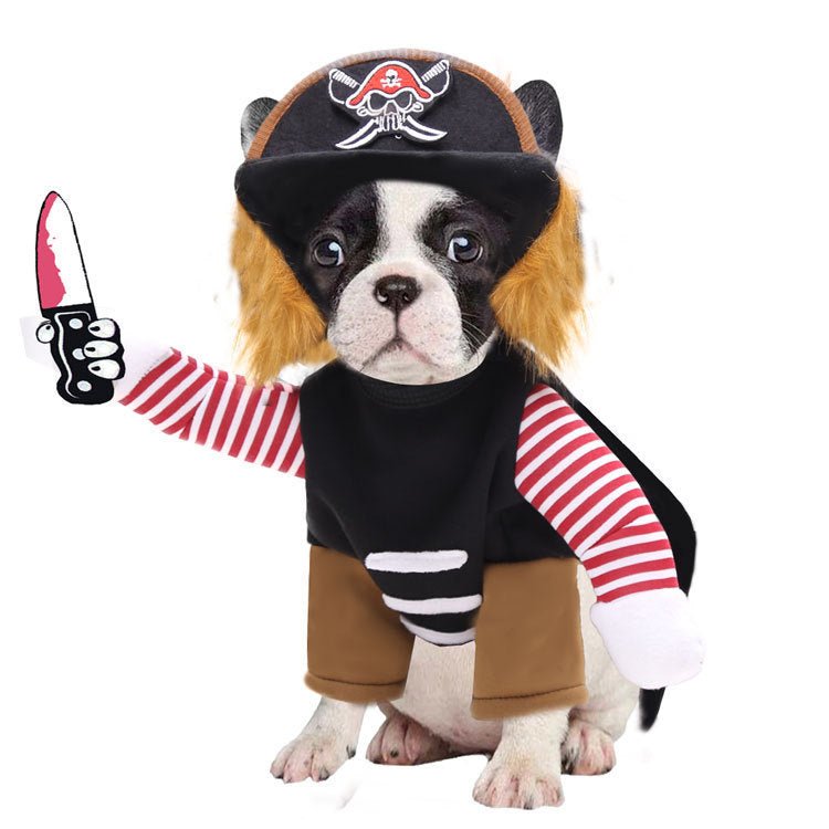 Costume per cani e gatti da pirata Halloween e feste - Dog Moda