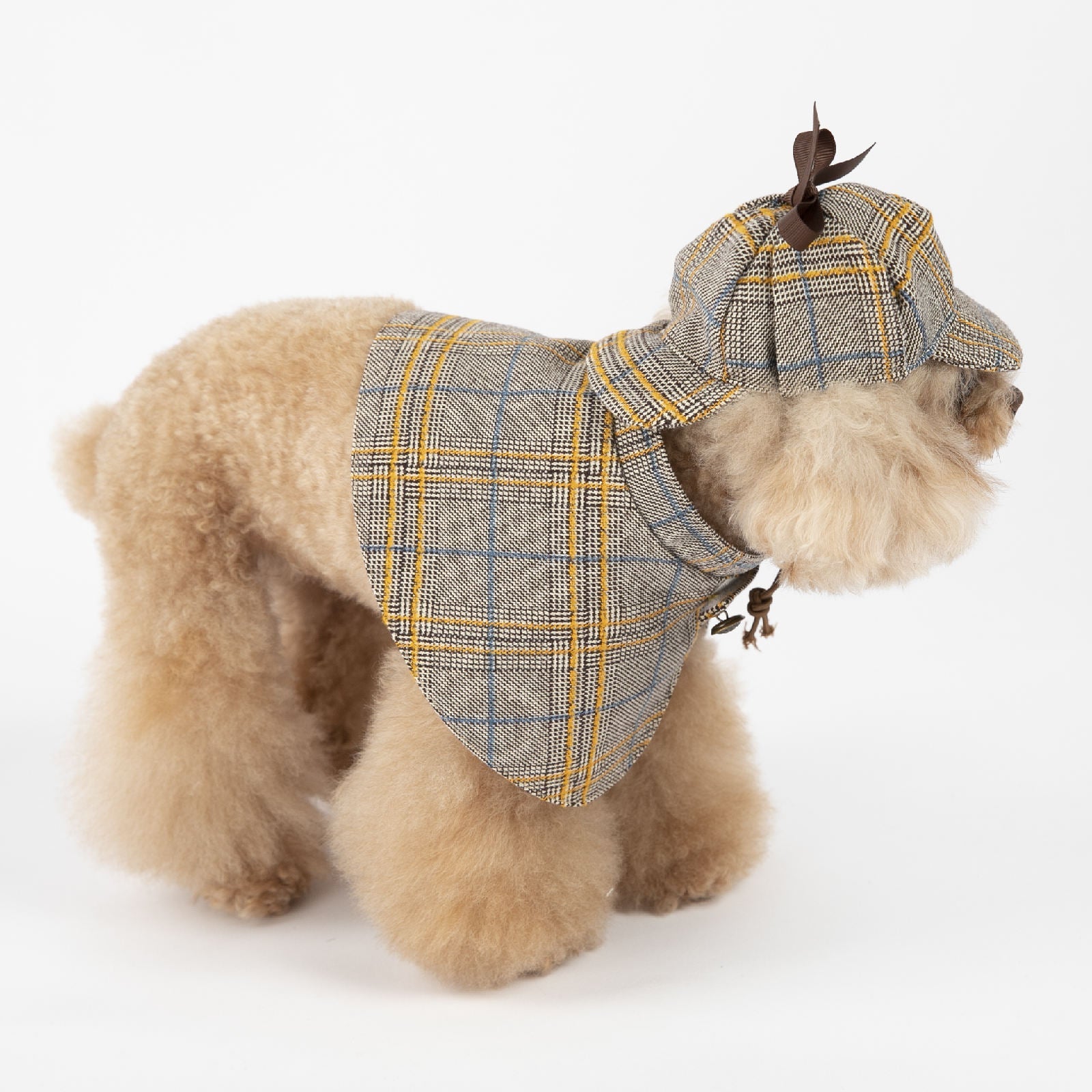 Costume per Cani "Sherlock Holmes" - Stile Detective in Camel - Dog Moda