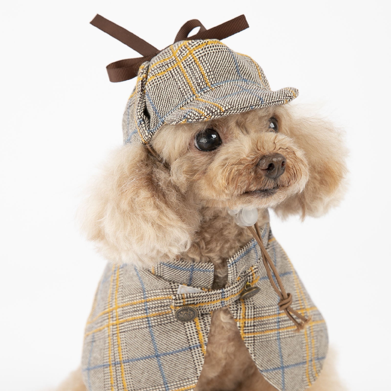Costume per Cani "Sherlock Holmes" - Stile Detective in Camel - Dog Moda