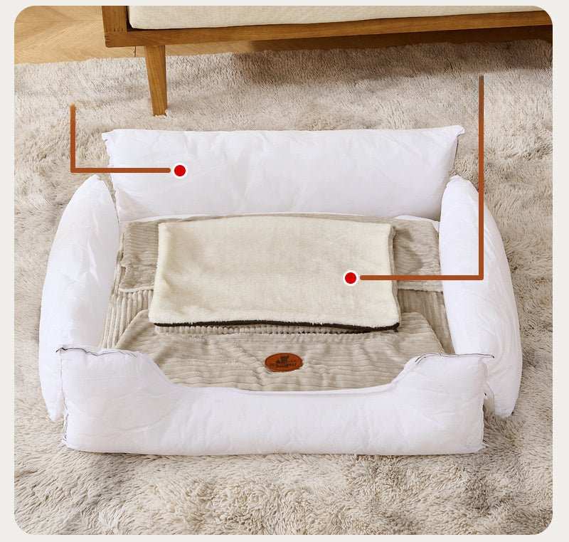 Cuccia Universale per Tutte le Quattro Stagioni - Letto Sfoderabile e Lavabile per Cani - Dog Moda