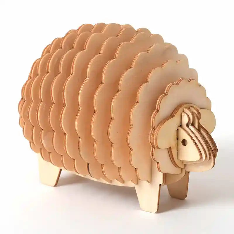 Puzzle 3D Legno Animali - Gioco Educativo Cane Gatto by Dog Moda
