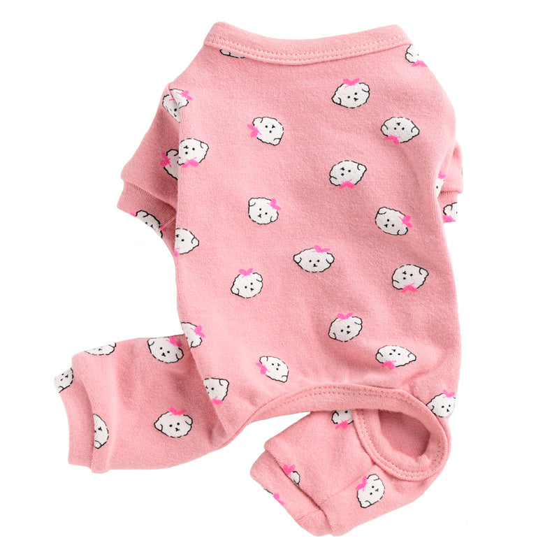 "Filo di Luna" Poodle Jumpsuit in Stretch Cotton